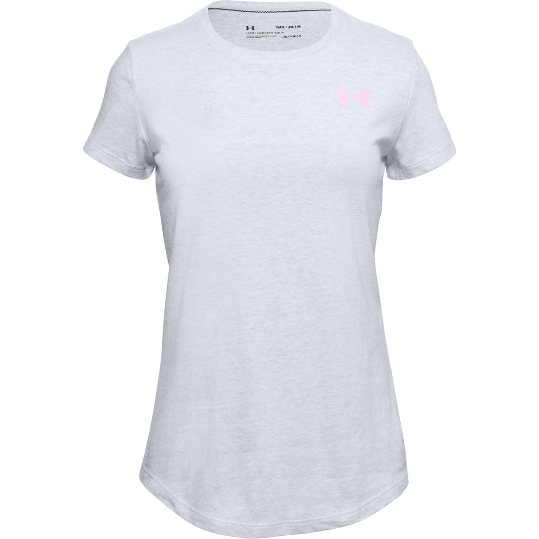 T-shirt för flickor Under Armour à col ras du cou et manches courtes
