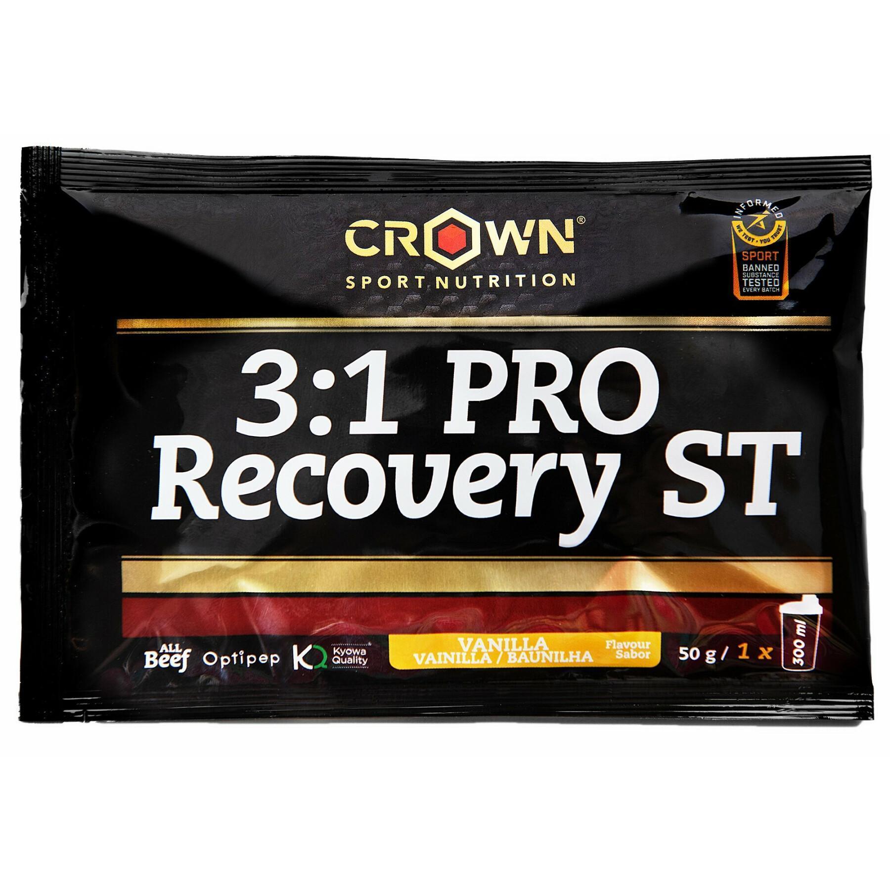 Tillskott för återhämtning Crown Sport Nutrition 3:1 Pro St - vanille - 50 g