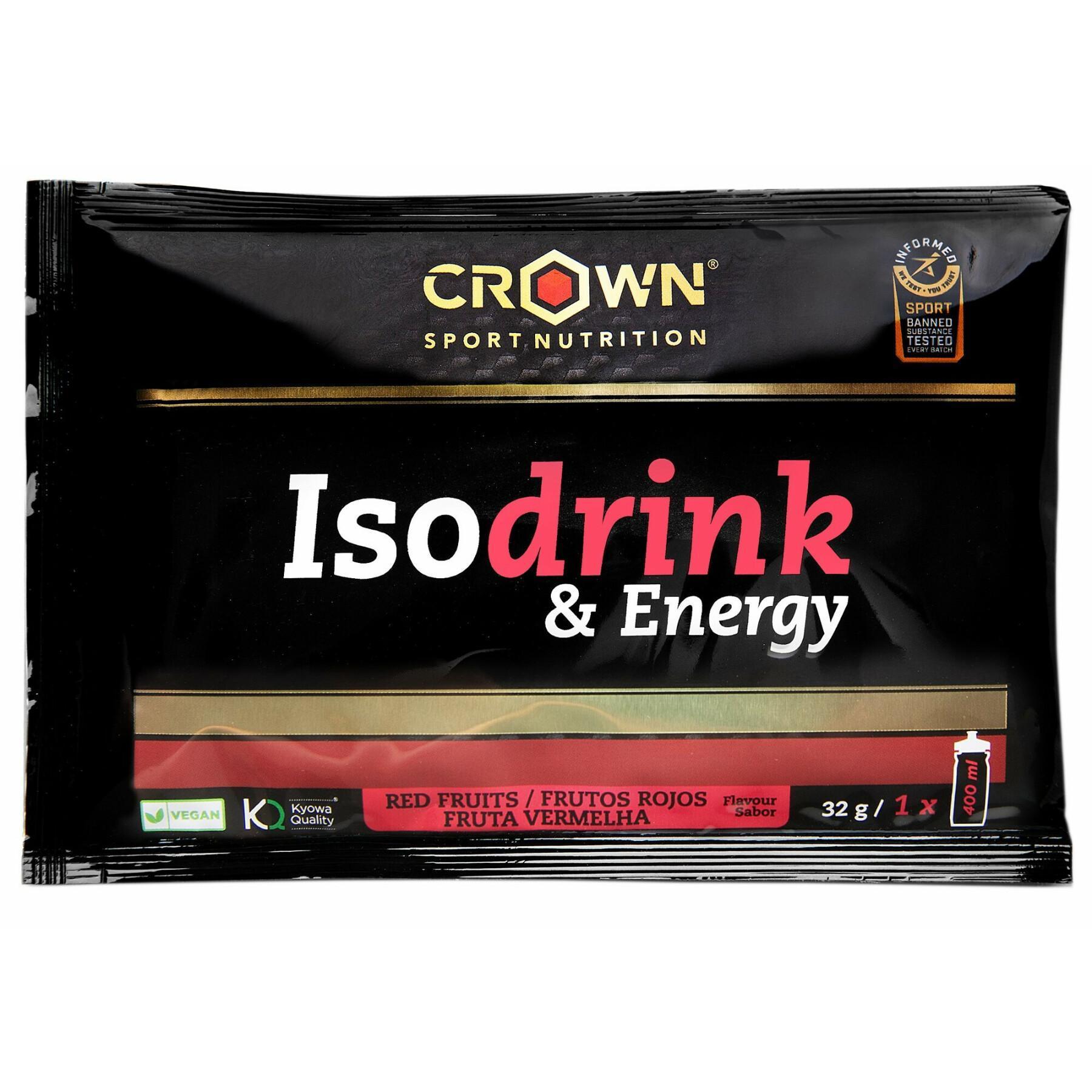 Energidryck Crown Sport Nutrition Isodrink & Energy informed sport - fruits rouges - 32 g