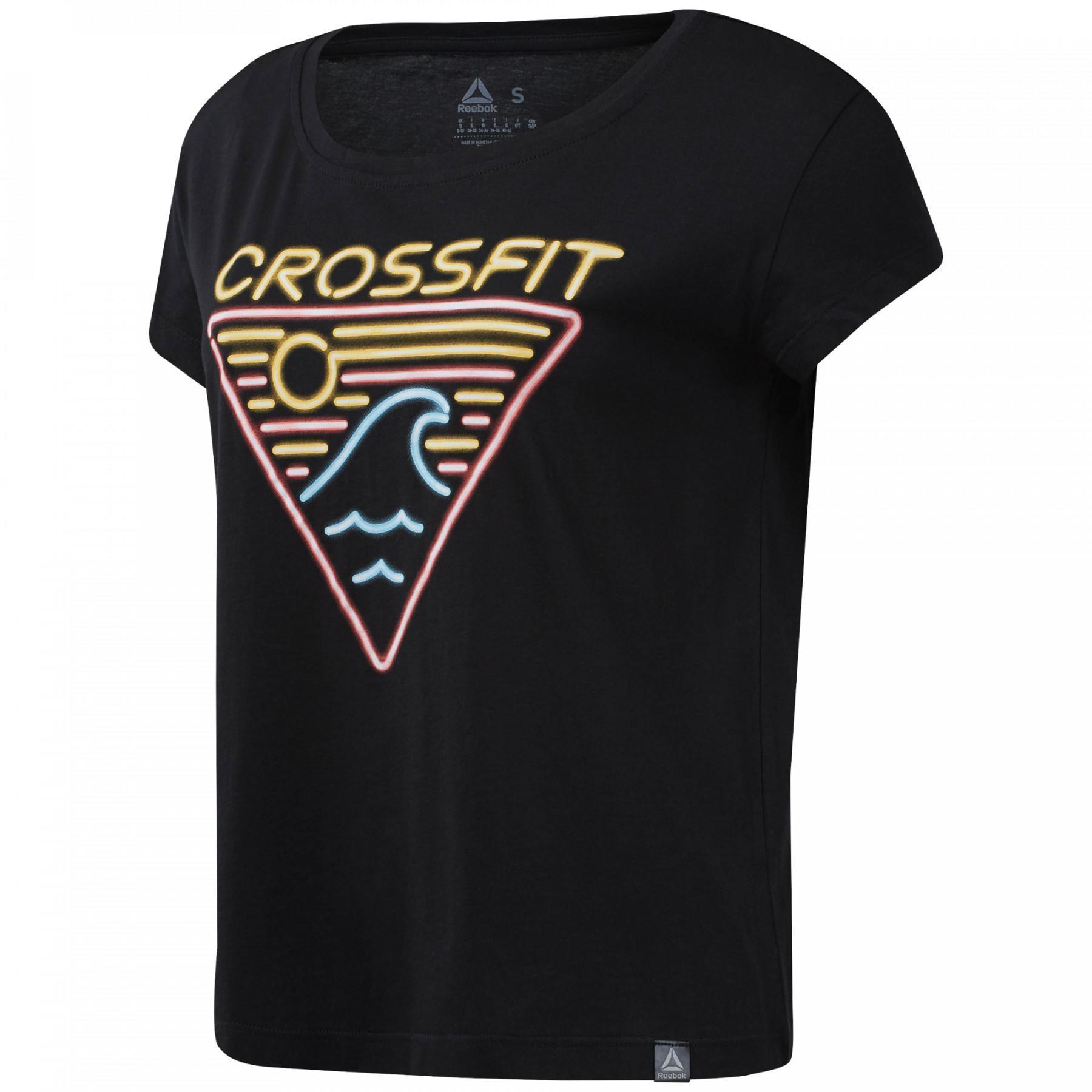 Retro T-shirt för kvinnor Reebok CrossFit® Neon