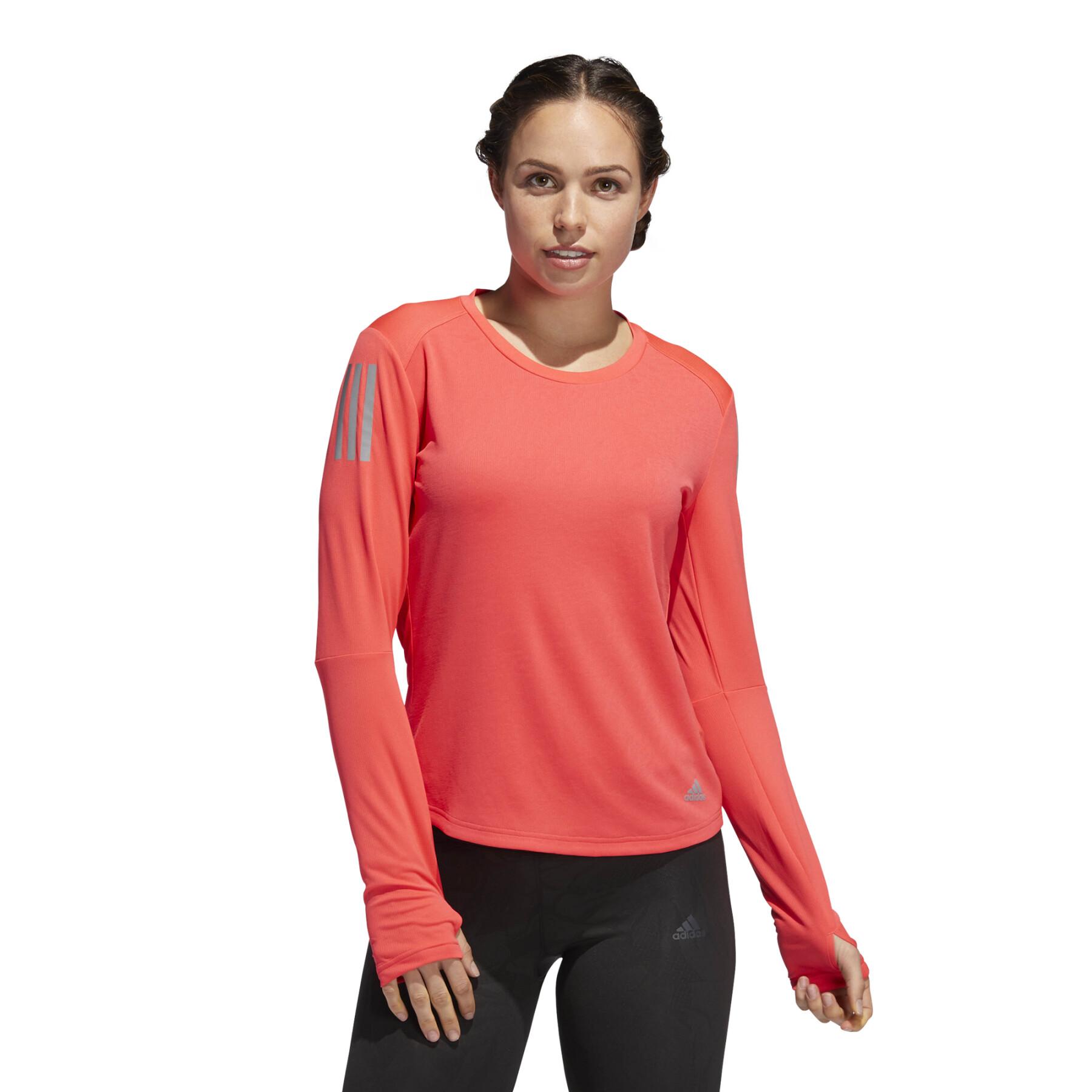 Långärmad T-shirt för kvinnor adidas Own the Run