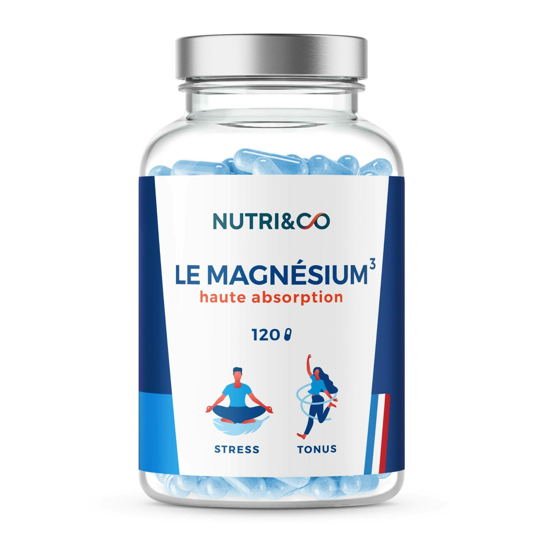 Kosttillskott magnesium - 120 kapslar - Frankrike Nutri&Co