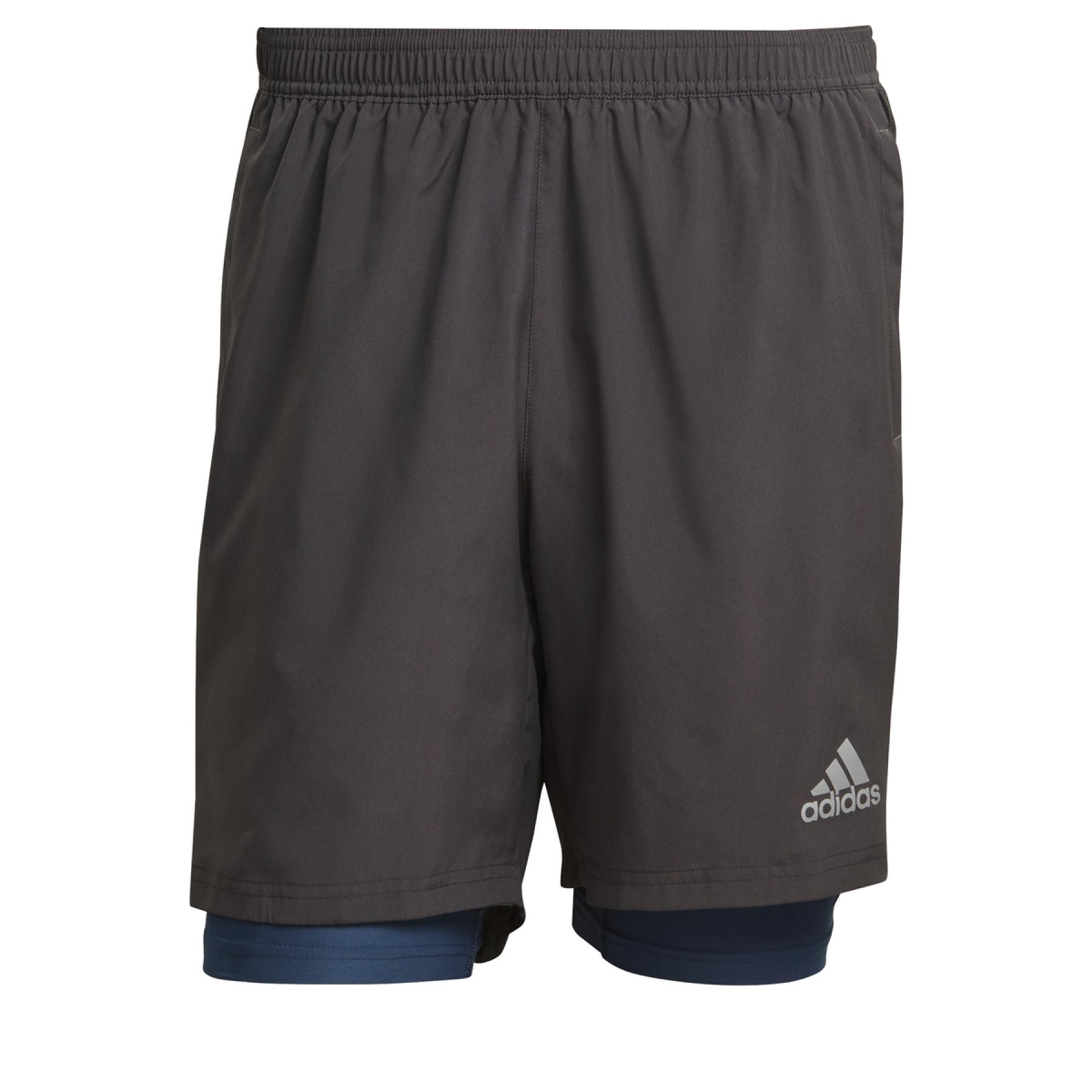 Kort adidas Own the Run Two-in-One