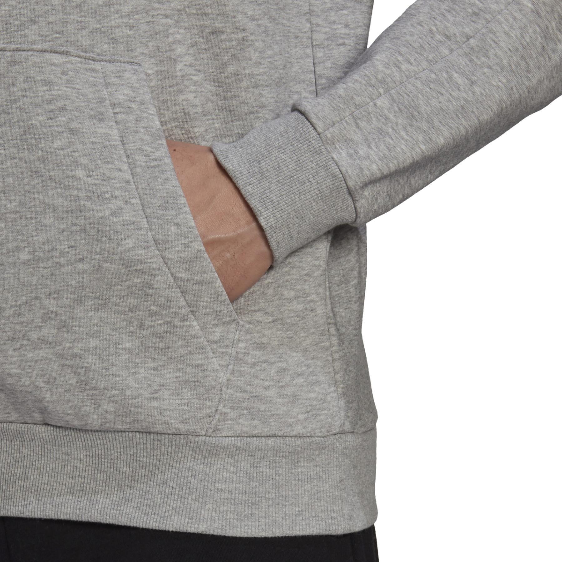 Sweatshirt med huva adidas Essentials Fleece Cut 3-Bandes