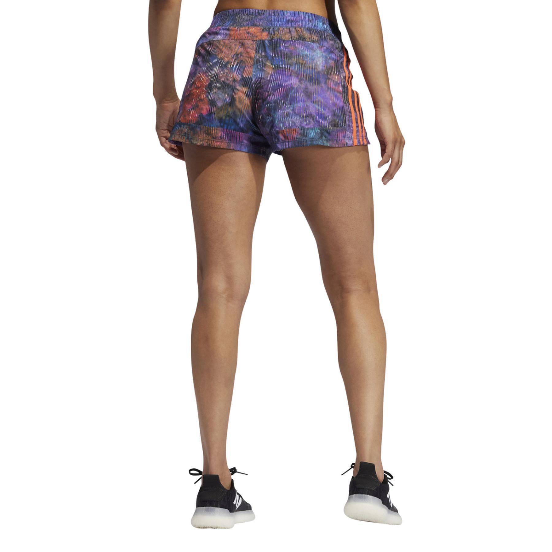 Shorts för kvinnor adidas 3S Woven Pacer Floral