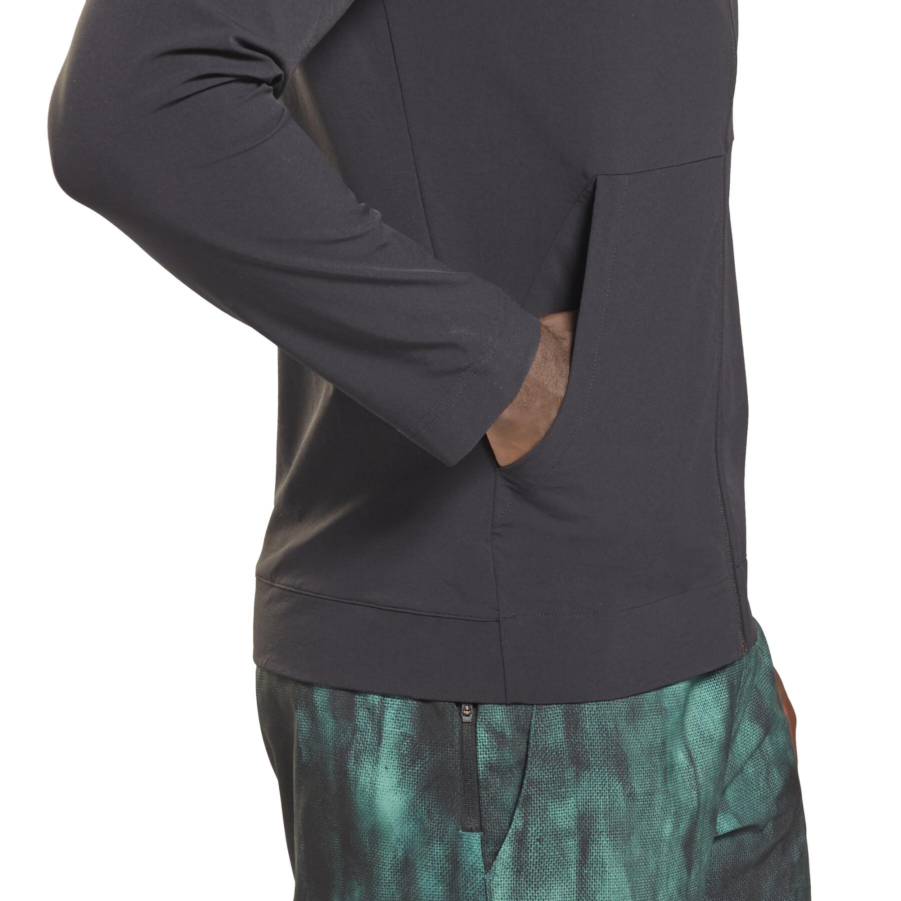 Sweatshirt med huva Reebok Performance Woven Zip-Up
