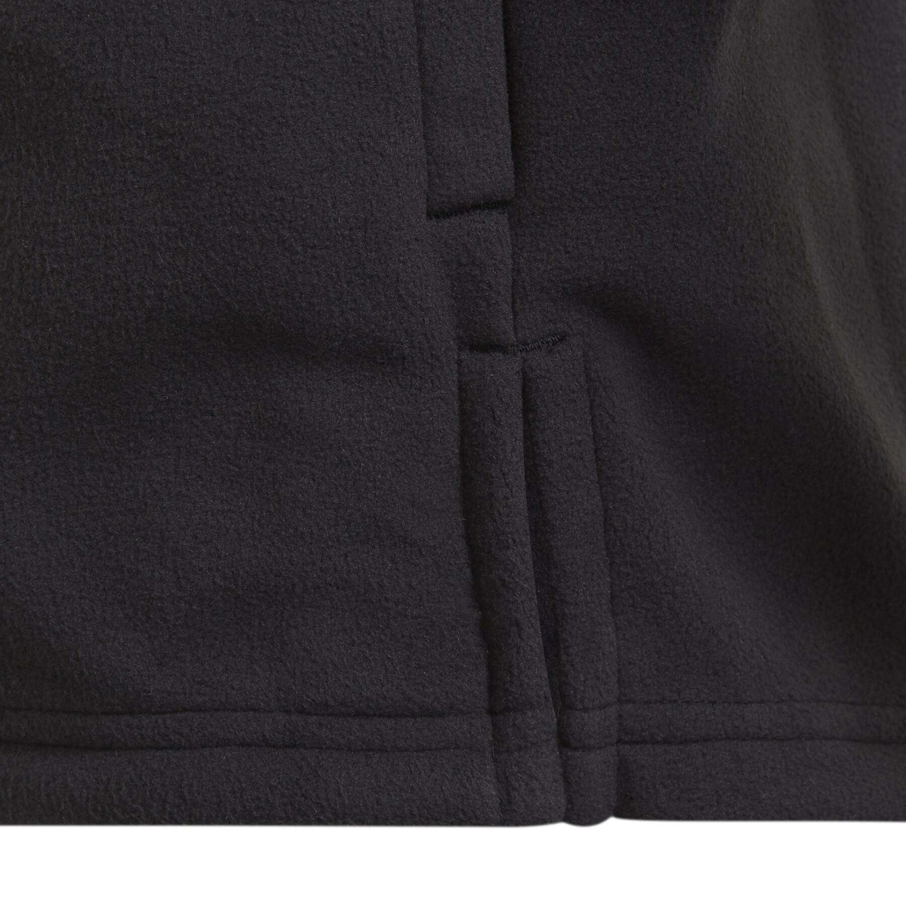 Jacka för flickor adidas Future Icons Primegreen Polar Fleece 3-Stripes Full-Zip