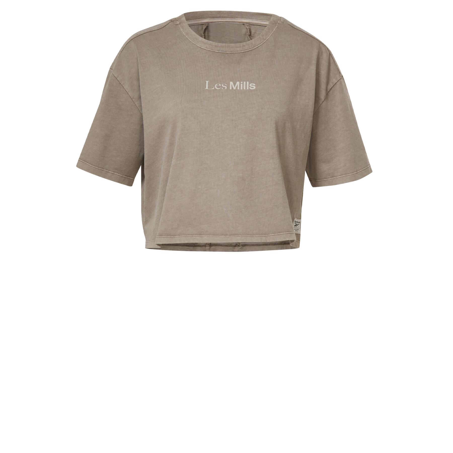 T-shirt för kvinnor Reebok crop teinte naturelle Les Mills®