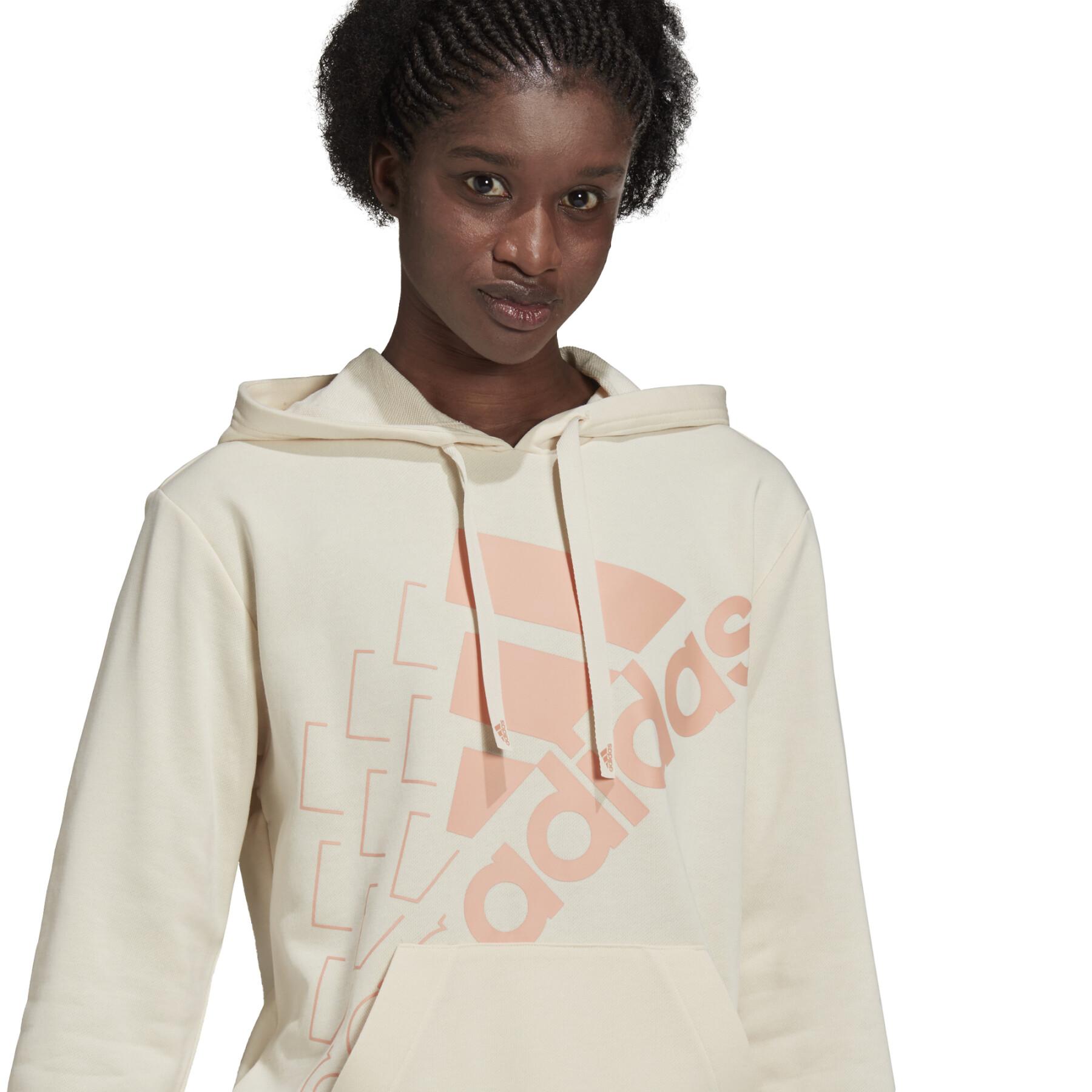 Sweatshirt för kvinnor adidas Brand Love Slanted Logo Relaxed