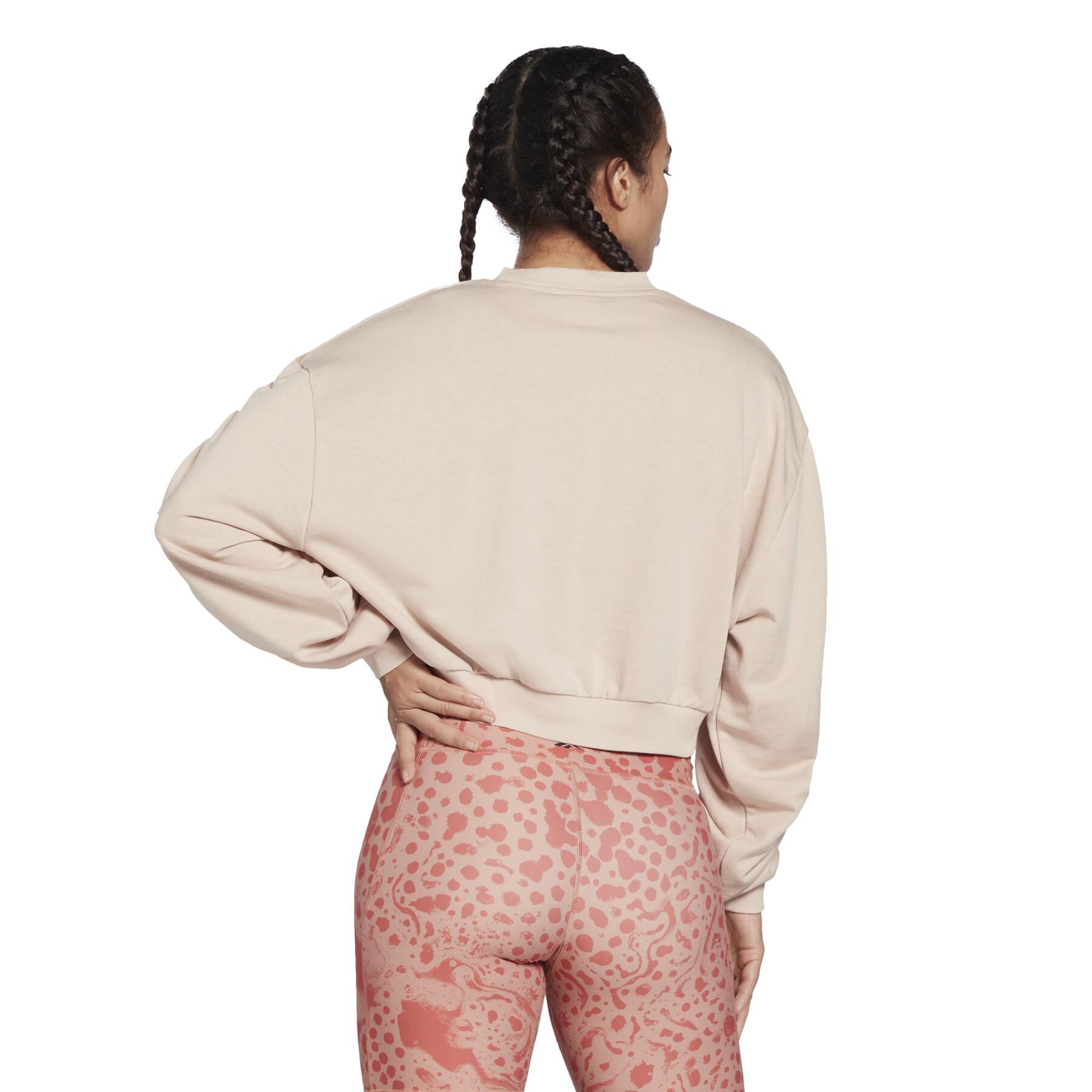 Sweatshirt för kvinnor Reebok Studio Knit Fashion Cover-Up