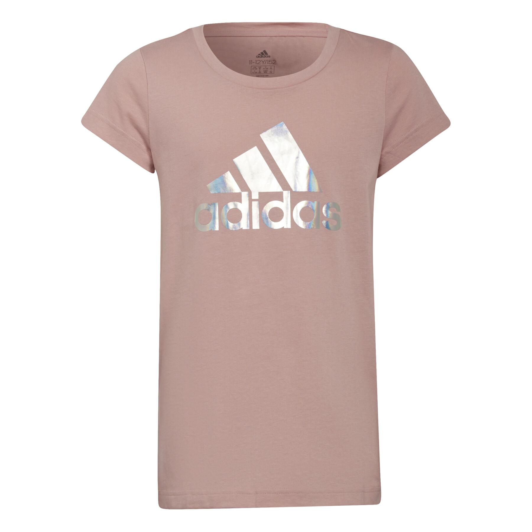 T-shirt för flickor adidas Dance Metallic Print