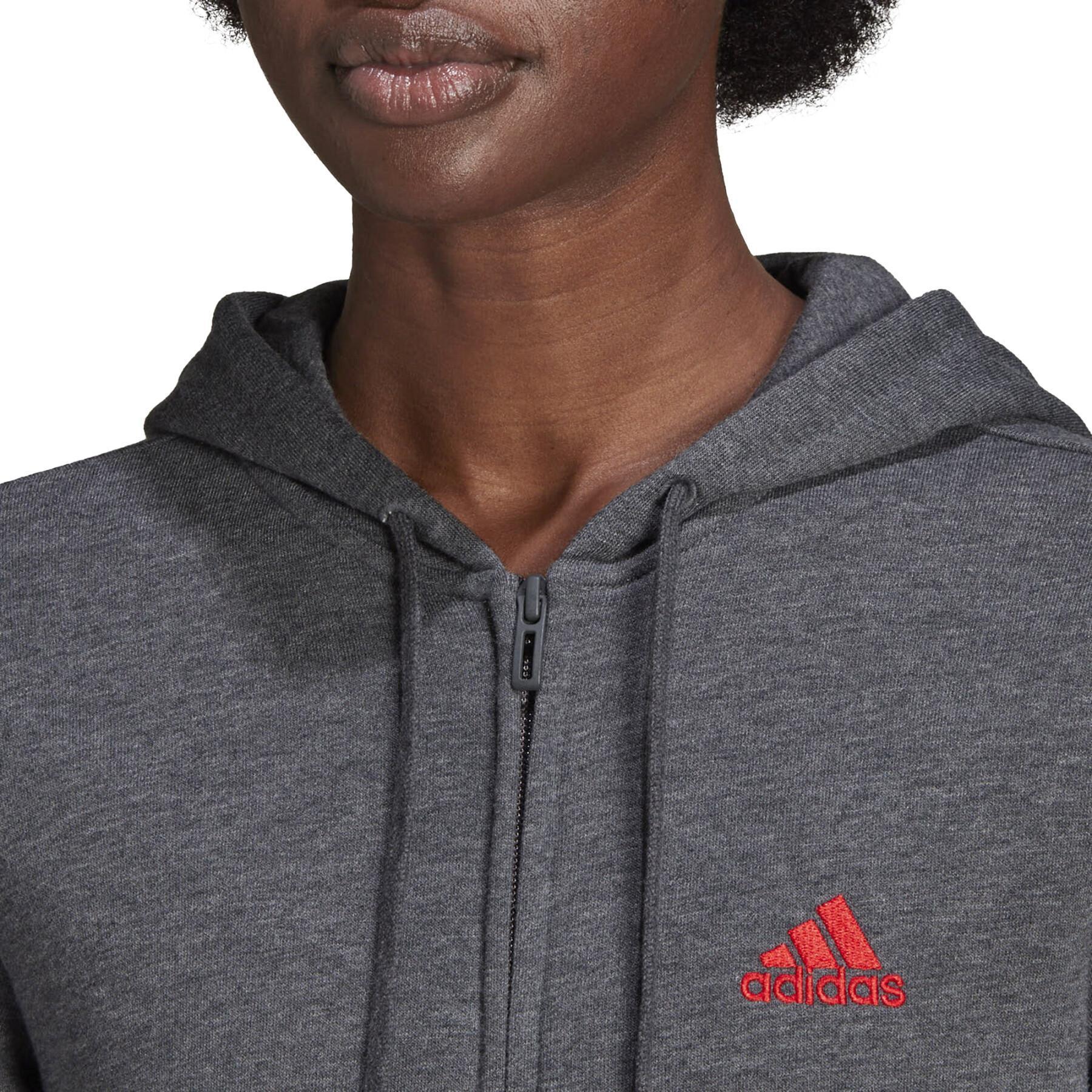 Sweatshirt för kvinnor adidas Essentials Logo Full-Zip
