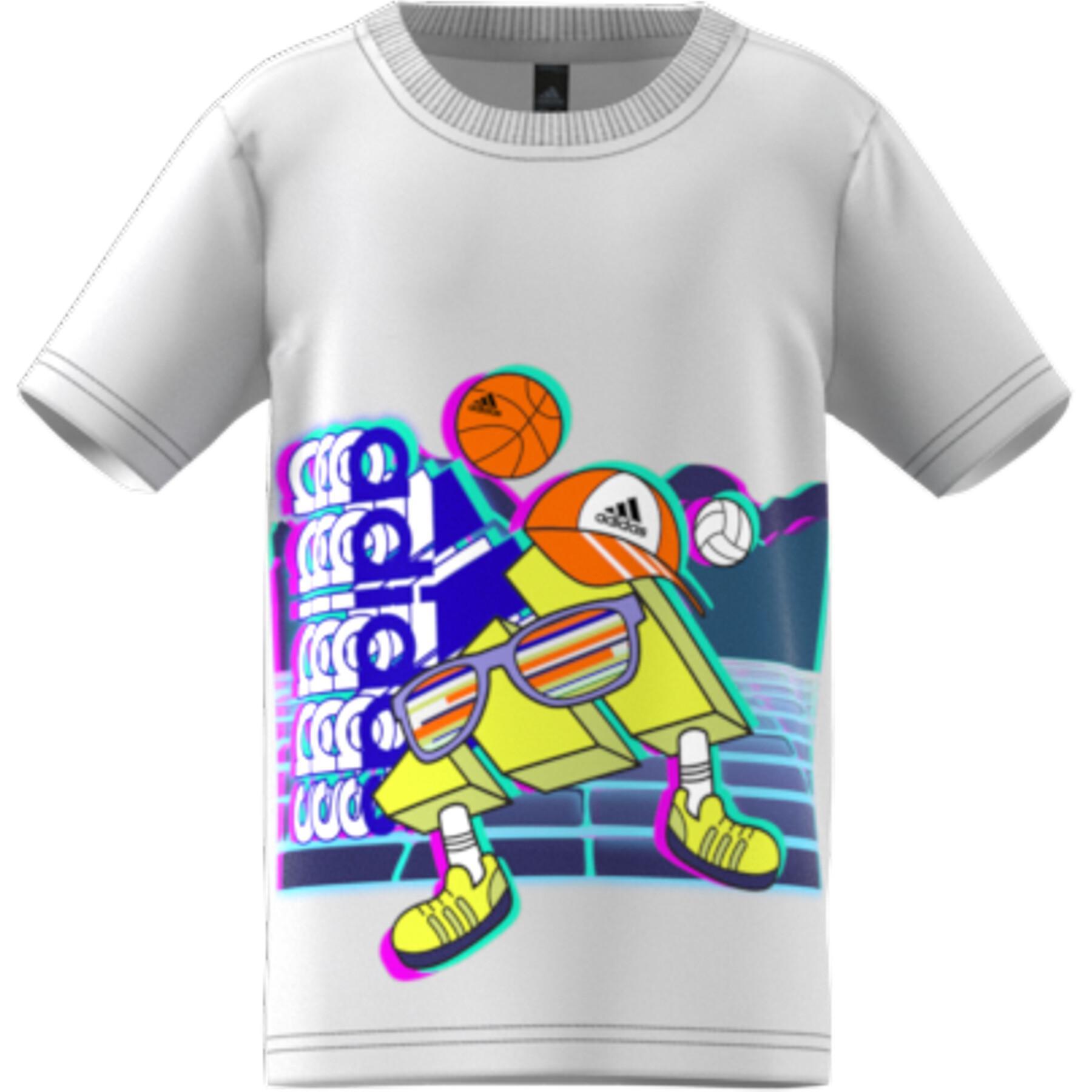 T-shirt för barn adidas Lb Co Gra