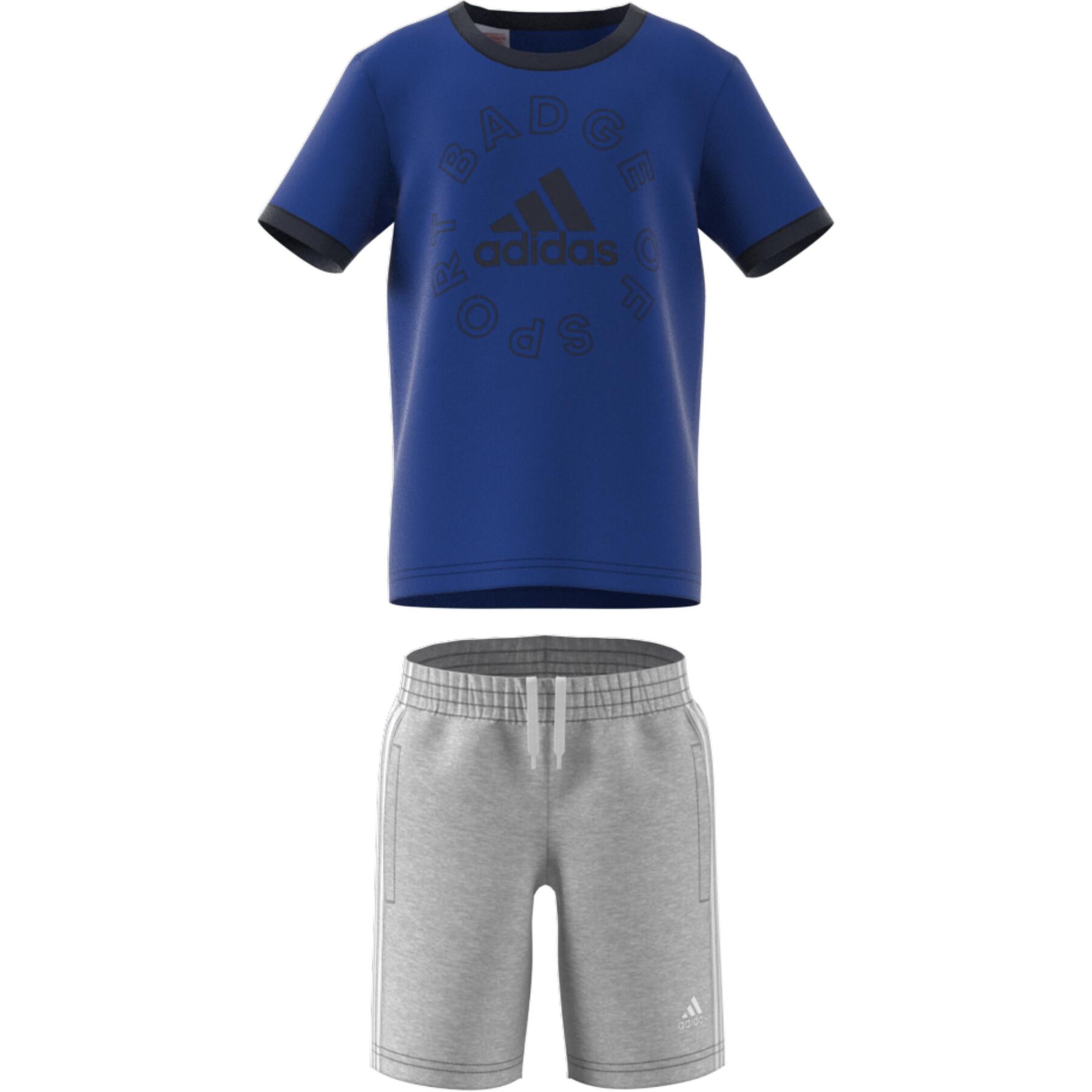 Träningsoverall för barn adidas Logo Essentials Summer Set