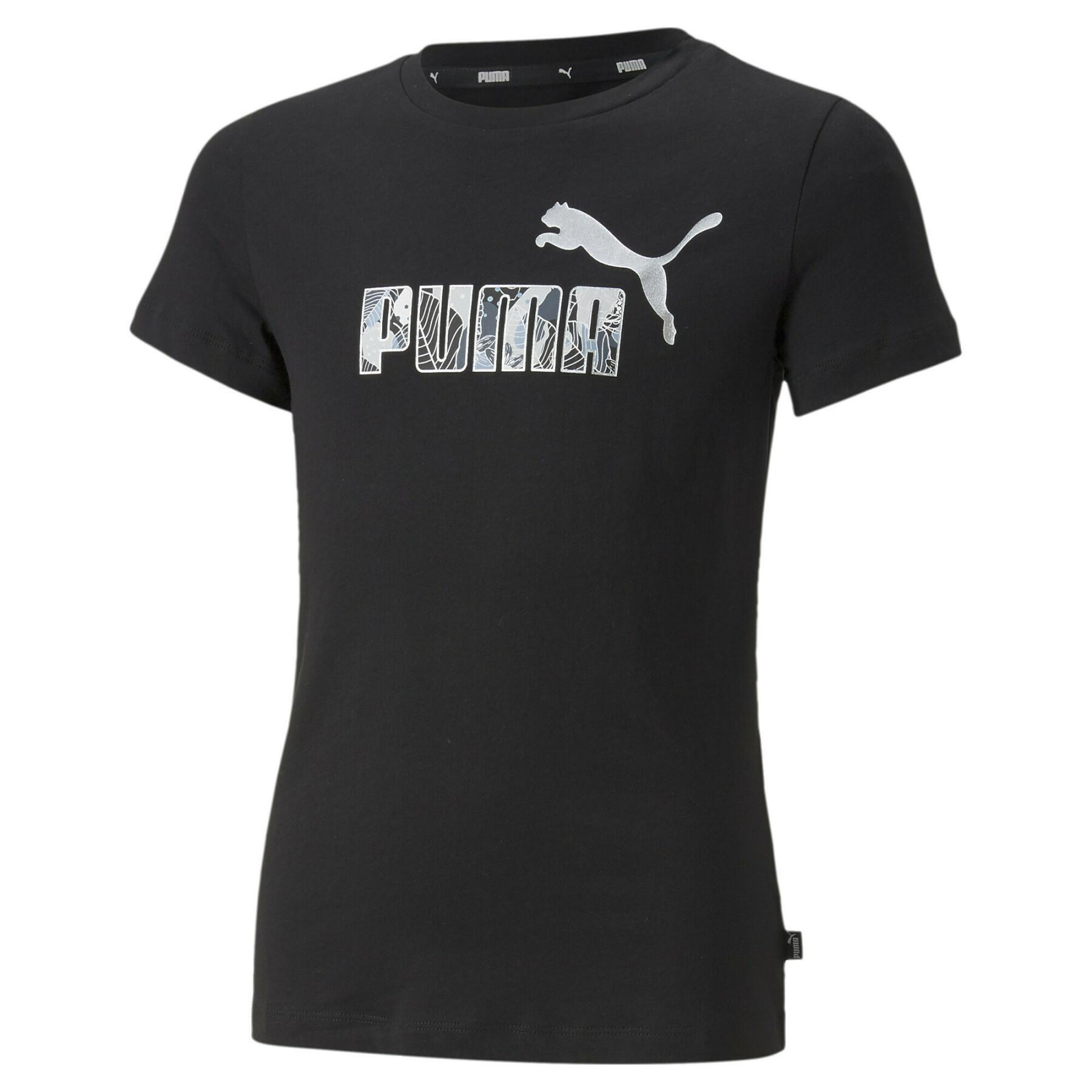 T-shirt för flickor Puma ESS+ Bloom Logo G