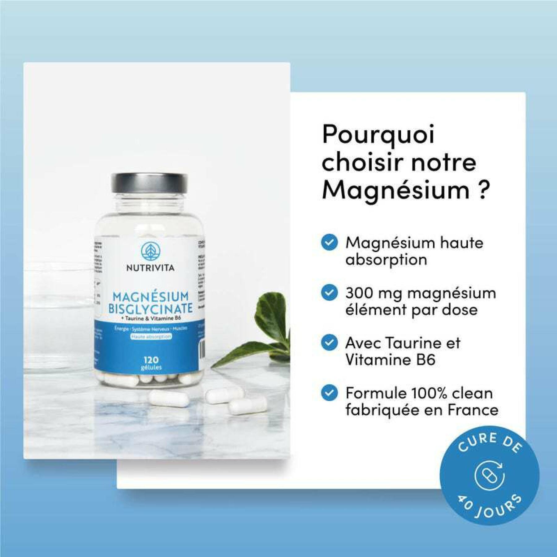 Kosttillskott magnesiumbisglycinat - 120 kapslar Nutrivita