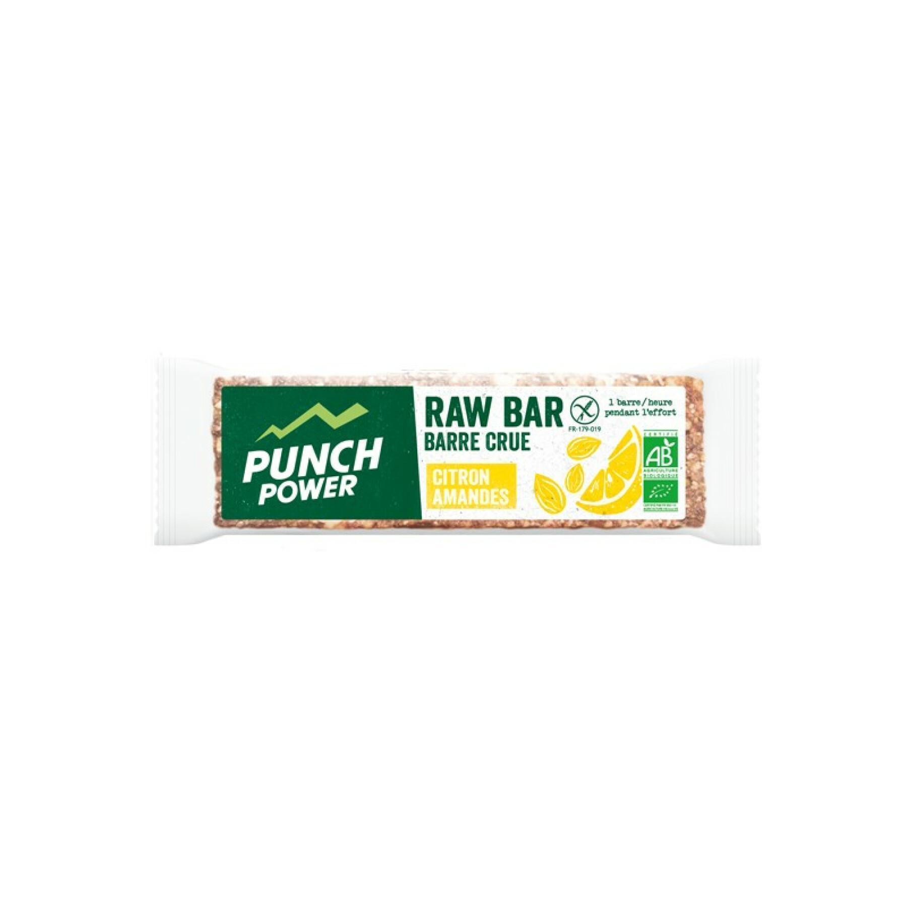 Visa 20 energikakor Punch Power Rawbar Citron amande