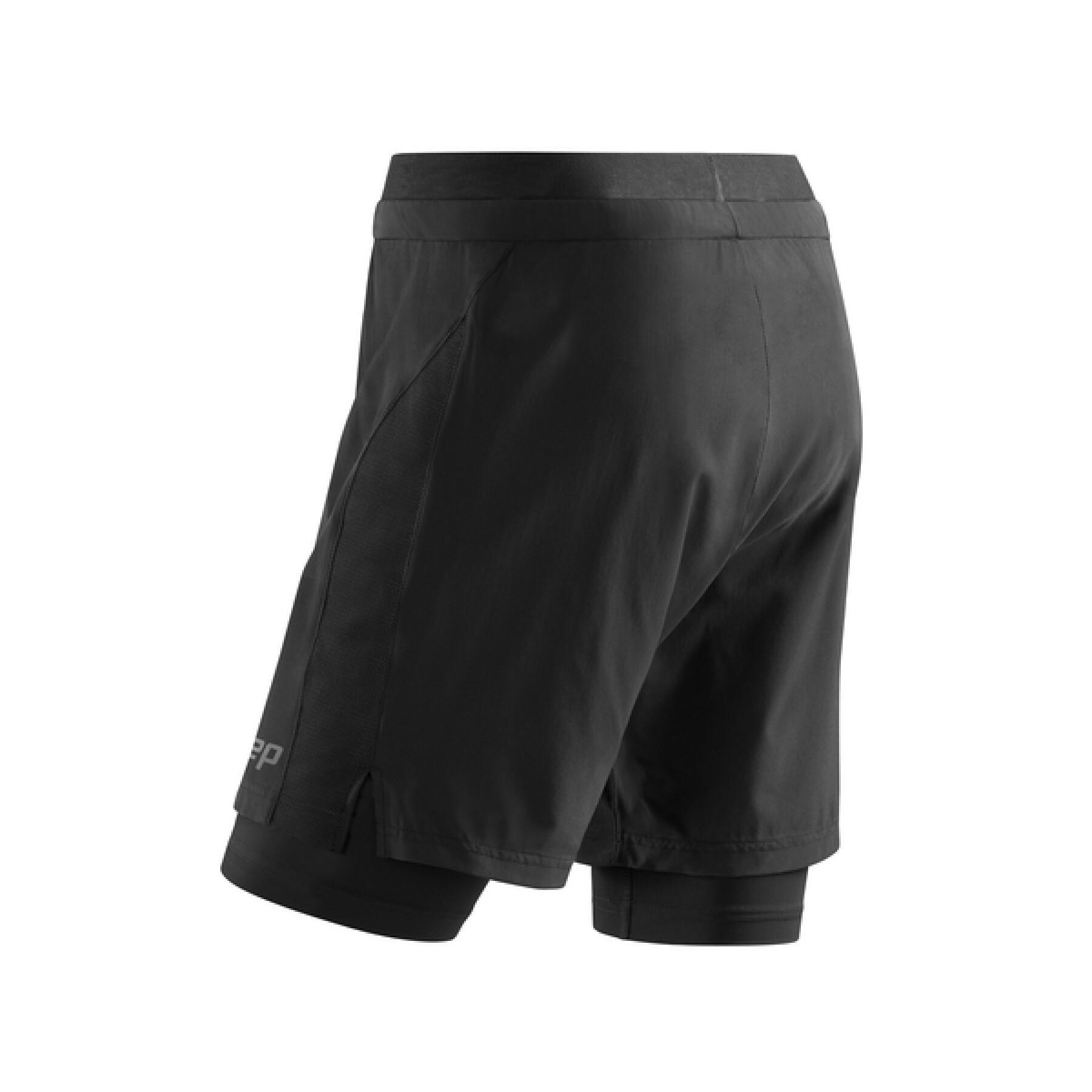 2in1-shorts för kvinnor CEP Compression Training