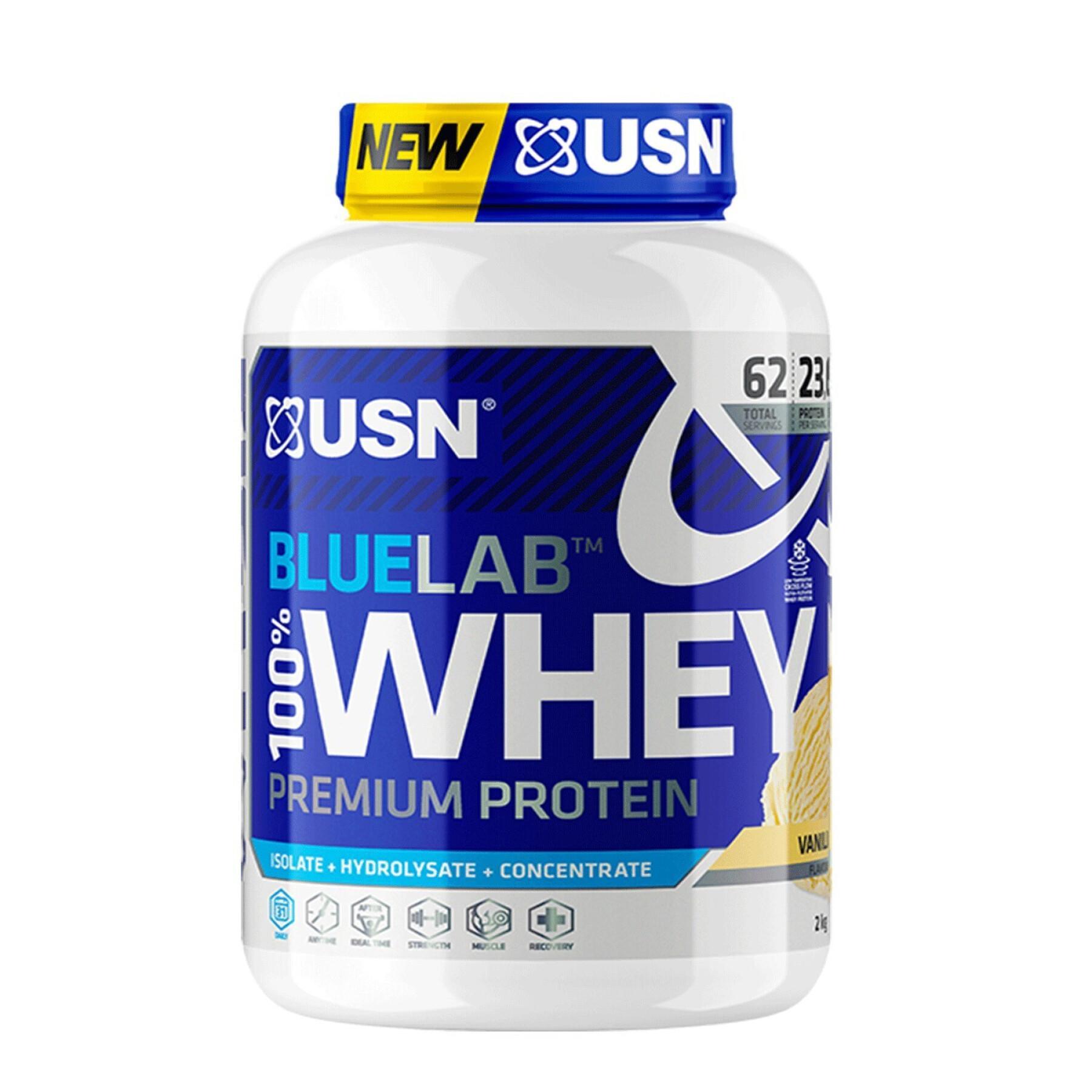 Vaniljprotein USN Nutrition Blue Lab 100 % Whey