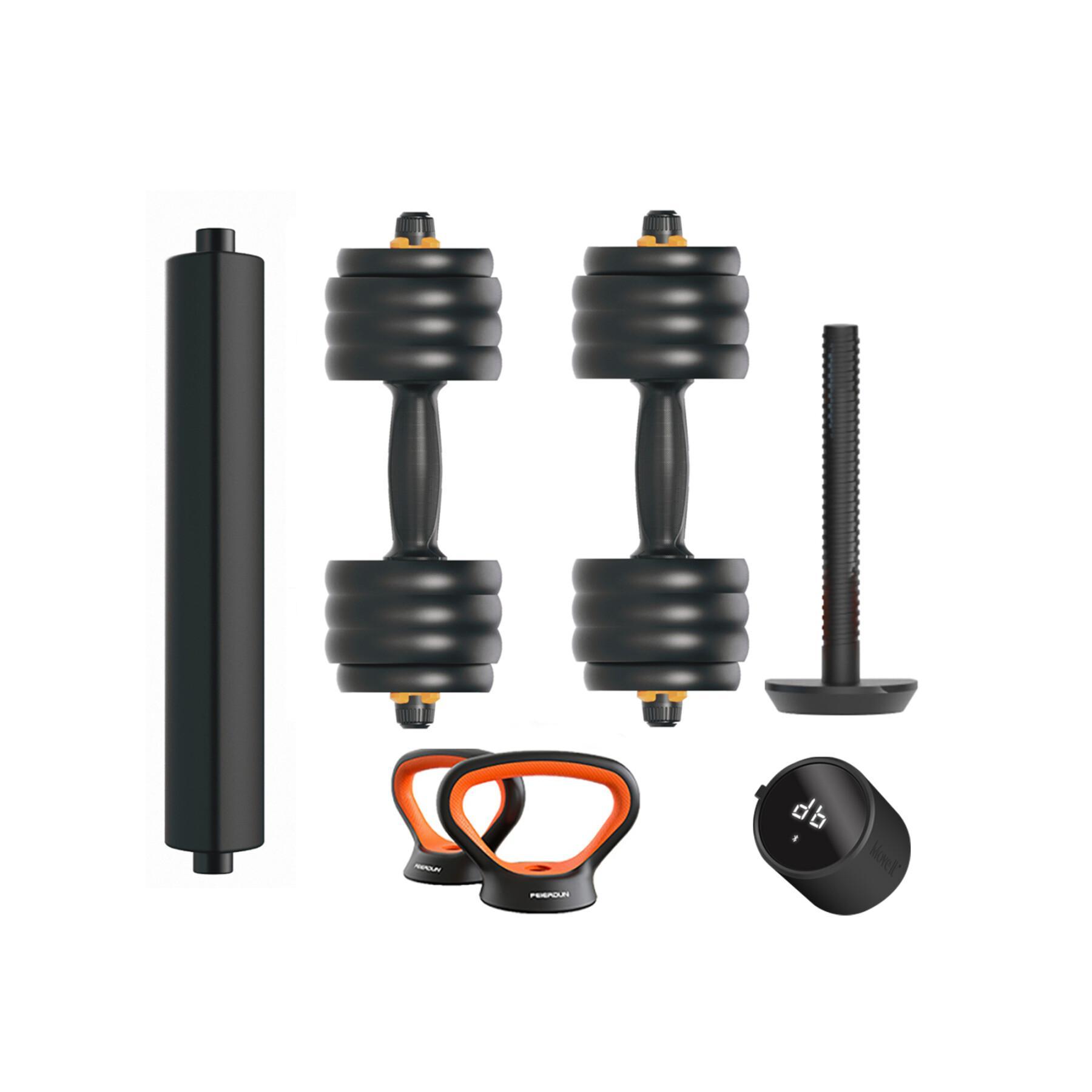 xiaomi hantel + skivstång + kettlebell + sensor kit Fed V2 40kg