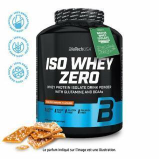 Proteingryta Biotech USA iso whey zero lactose free - Caramel salé - 2,27kg