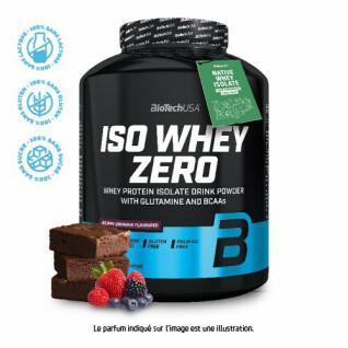Proteingryta Biotech USA iso whey zero lactose free - Brownie aux fruits rouges - 2,27kg