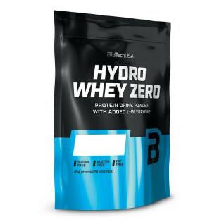 Förpackning med 10 proteinpåsar Biotech USA hydro whey zero - Fraise - 454g