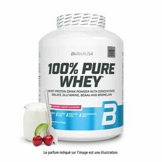 100% ren vassleprotein i burk Biotech USA - Cerise yaourt - 2,27kg