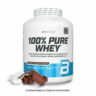 100% ren vassleprotein i burk Biotech USA - Noix de coco-chocolat - 2,27kg (x2)