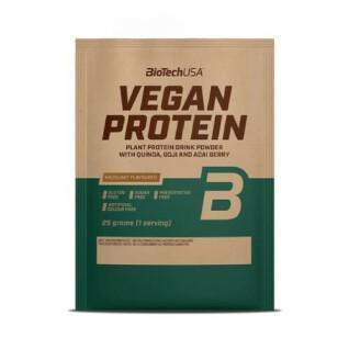 Förpackning med 50 veganska proteinpåsar Biotech USA - Noisette - 25g