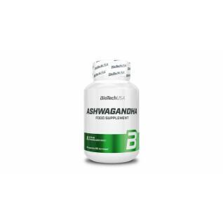 Förpackning med 12 vitaminburkar Biotech USA ashwagandha - 60 Gélul