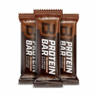 Lådor med proteinbarsnacks Biotech USA - Double chocolat