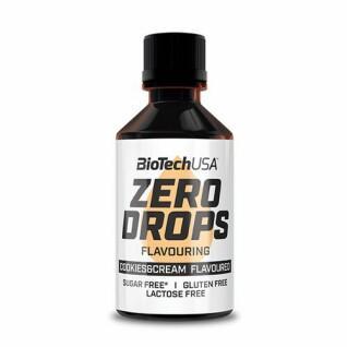 Förpackning med 10 snacksrör Biotech USA zero drops - Pâte à biscuits - 50ml