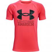 T-shirt för pojkar Under Armour à manches courtes Tech Hybrid Print Fill