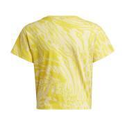 Vanlig bomulls-T-shirt med hybriddjurmönster för flickor adidas Future Icons