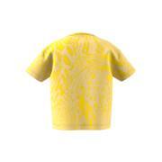 Vanlig bomulls-T-shirt med hybriddjurmönster för flickor adidas Future Icons