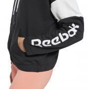 Sweatshirt med huva för kvinnor Reebok Linear Logo French Terry Zip-Up