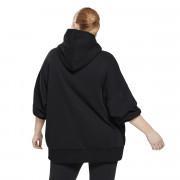 Sweatshirt med huva för kvinnor Reebok Retro Oversize Grande Taille