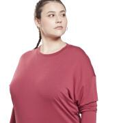 Långärmad stor T-shirt för kvinnor Reebok Workout Ready Supremium