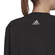 Sweatshirt för kvinnor adidas Brand Love Giant Logo Polar Fleece
