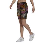 Korta leggings för kvinnor adidas Cycliste FARRio 3-Stripes Print Cotton