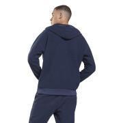 Sweatshirt med huva Reebok Workout Ready Fleece Zip-Up