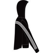 Jacka för flickor adidas Future Icons Primegreen Polar Fleece 3-Stripes Full-Zip