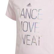 T-shirt med metalliskt tryck för flickor adidas Dance