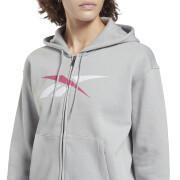 Sweatshirt med dragkedja för kvinnor Reebok Training Essentials Vector
