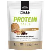 visning av 8 påsar med 6 proteinbollar STC Nutrition nuts